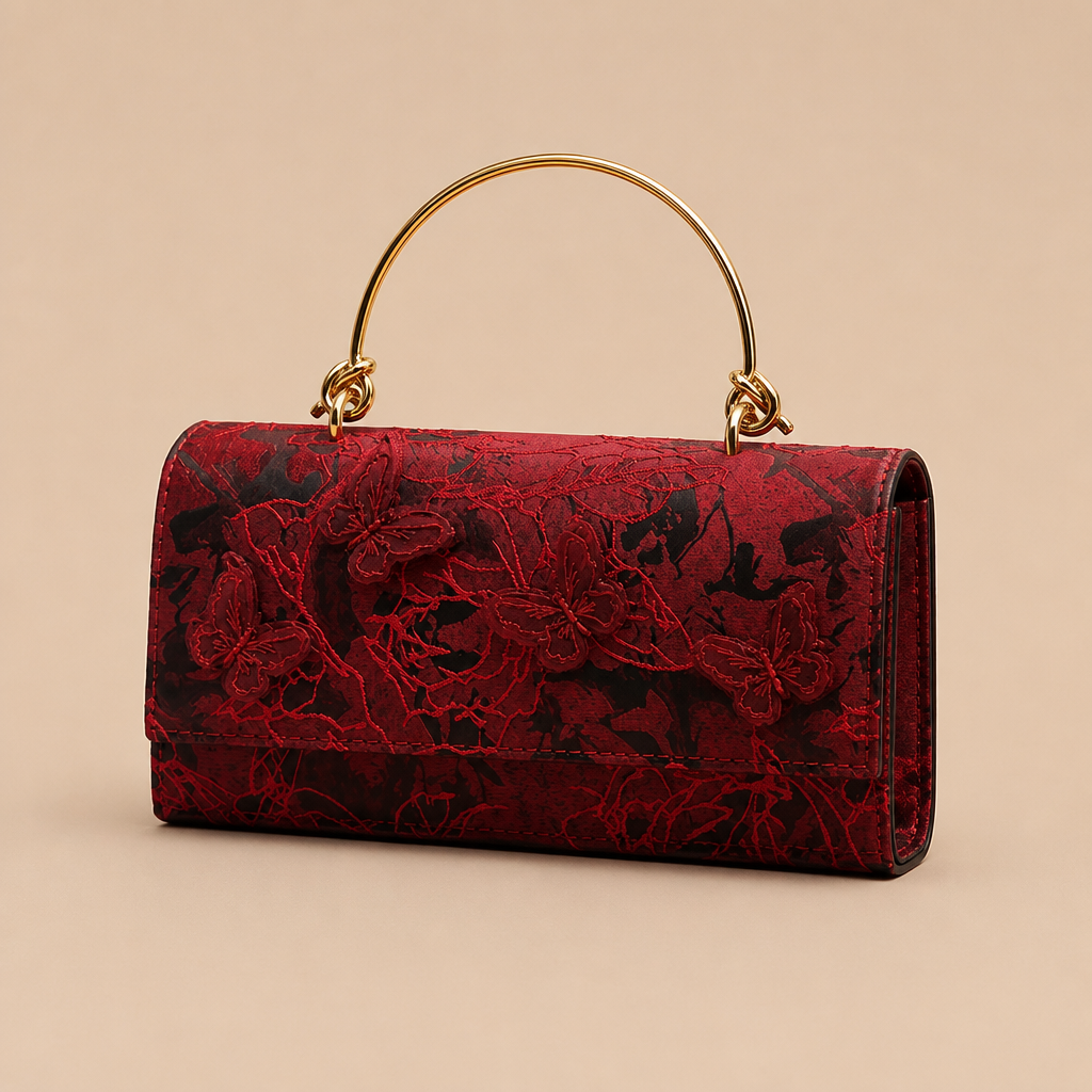 Rosanna | Womens Shoulder Bag Chain Small Square Crossbody Bag, Red