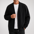 Rourke | Mens Jacket Zip Up Casual Lightweight Autumn Jacket, Black