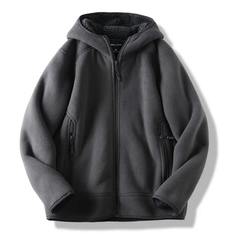 Rowan | Mens Thick Fleece Hooded Coat Warm Polar - 1
