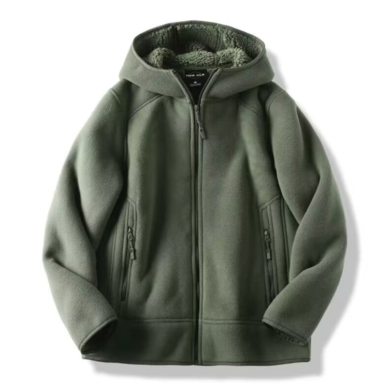 Rowan | Mens Thick Fleece Hooded Coat Warm Polar - 5