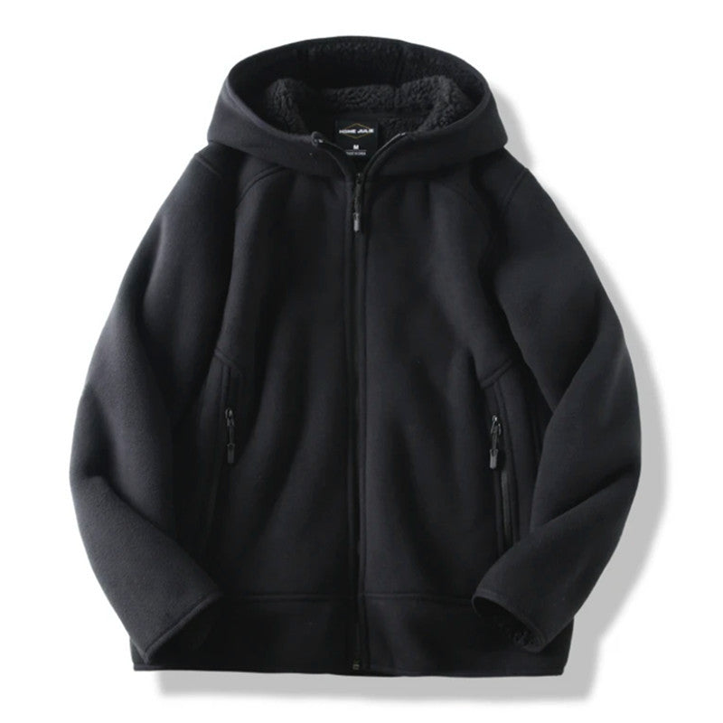 Rowan | Mens Thick Fleece Hooded Coat Warm Polar - 7