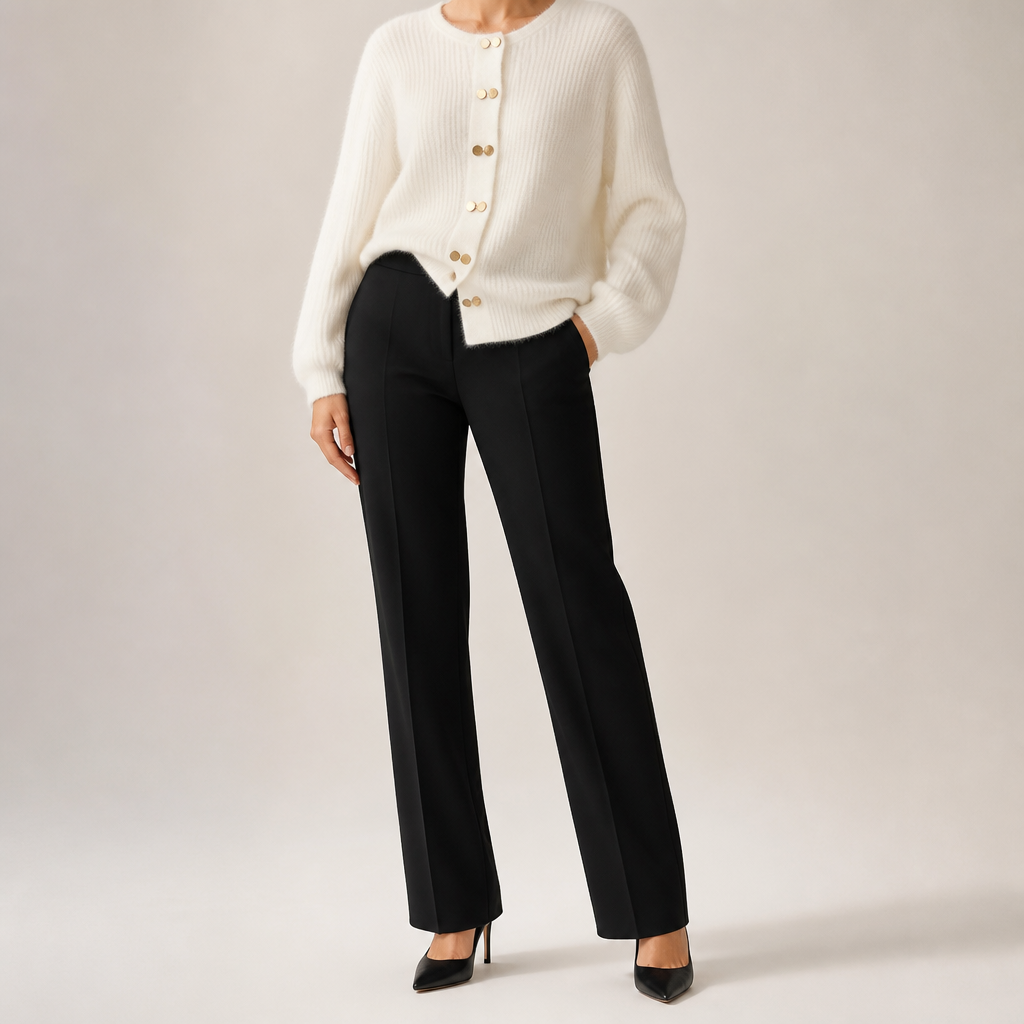 Rowan | Womens Jumper Knitted Loose Warm Winter Sweater, White