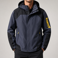 Rupert | Waterproof Hooded Windbreaker Jacket, Mens Dark Grey