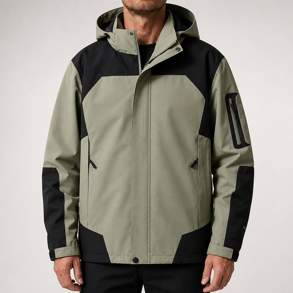 Rupert | Waterproof Hooded Windbreaker Jacket, Mens Green