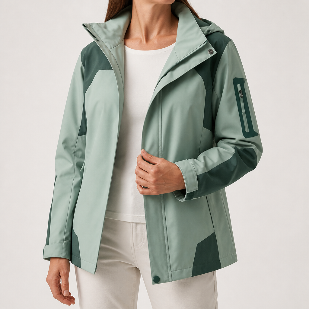 Rupert | Waterproof Hooded Windbreaker Jacket, Womens Apple Green