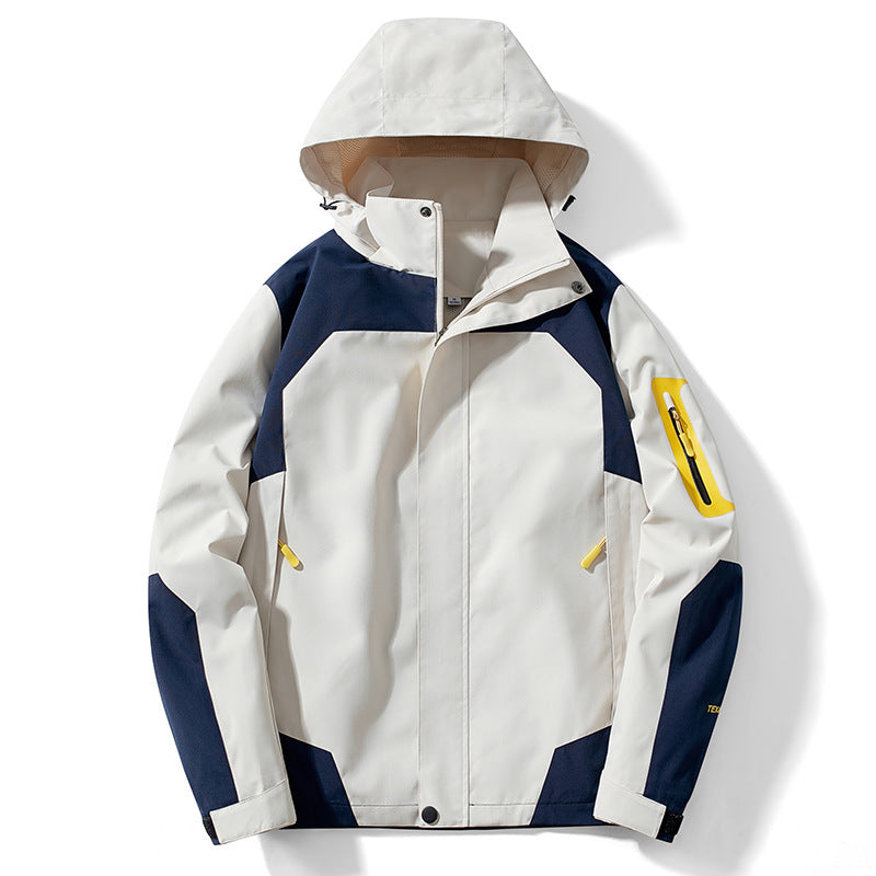 Rupert | Waterproof Hooded Windbreaker Jacket, Womens Cream White