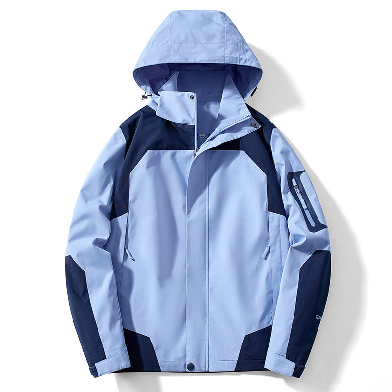 Rupert | Waterproof Hooded Windbreaker Jacket, Womens Light Blue