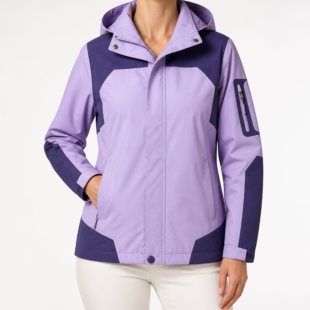 Rupert | Waterproof Hooded Windbreaker Jacket, Womens Purple