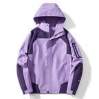 Rosalind Waterproof Hooded Windbreaker - Purple