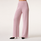 Seraphine | Womens Knit Jumper Vest Wide Leg Trousers Clothing Set, Pink