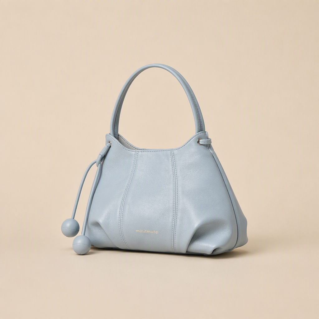 Silas | Womens Shoulder Bag Soft Leather Crossbody Handbag, Blue