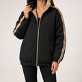 Sterling | Womens Puffer Jacket Reversible Down Padded Warm Winter Coat, Black