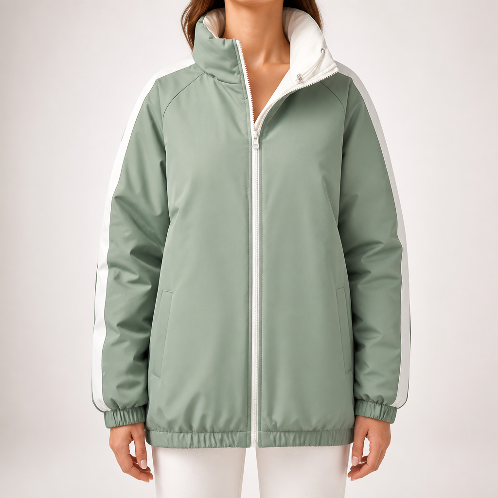 Sterling | Womens Puffer Jacket Reversible Down Padded Warm Winter Coat, Green