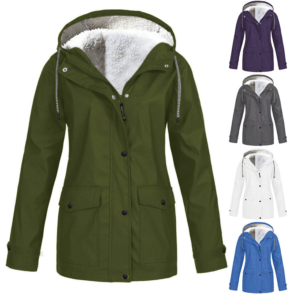 Teague | Womens Thick Fleece Hooded Longline Hoodie Sweatshirt - 1