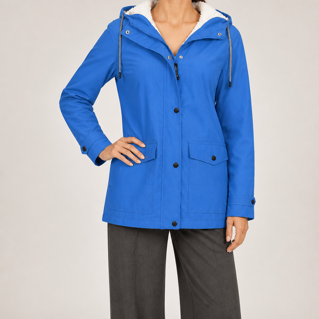 Teague | Womens Thick Fleece Hooded Longline Hoodie Sweatshirt, Sky Blue