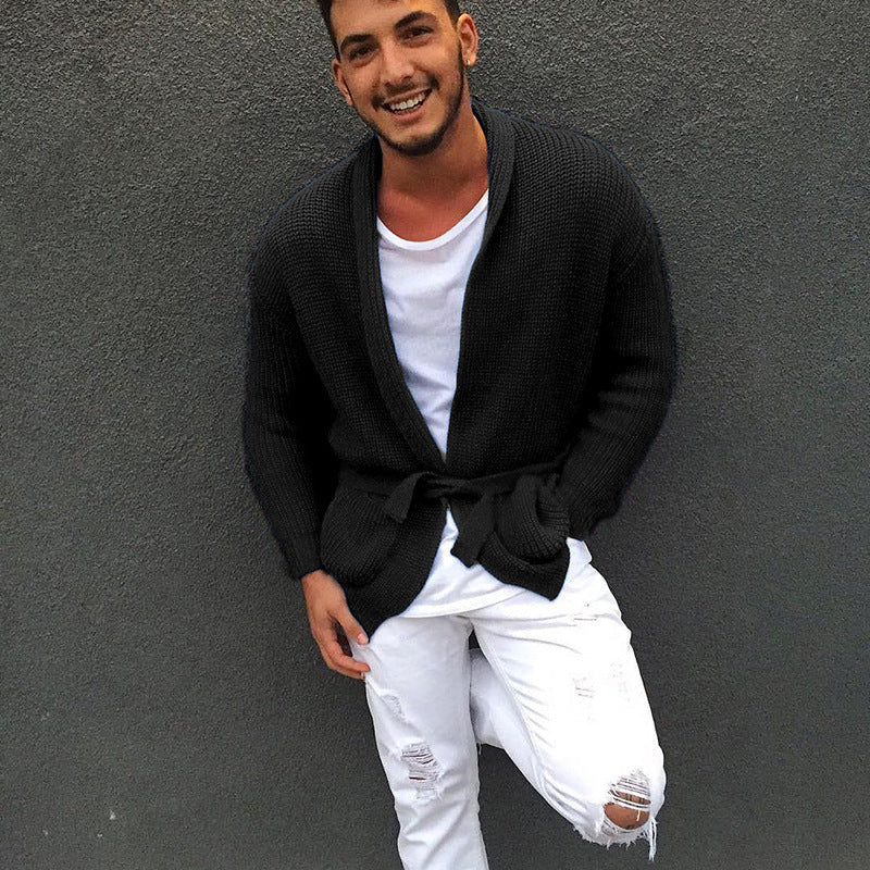 Thaddeus | Mens Knit Button Cardigan - 4