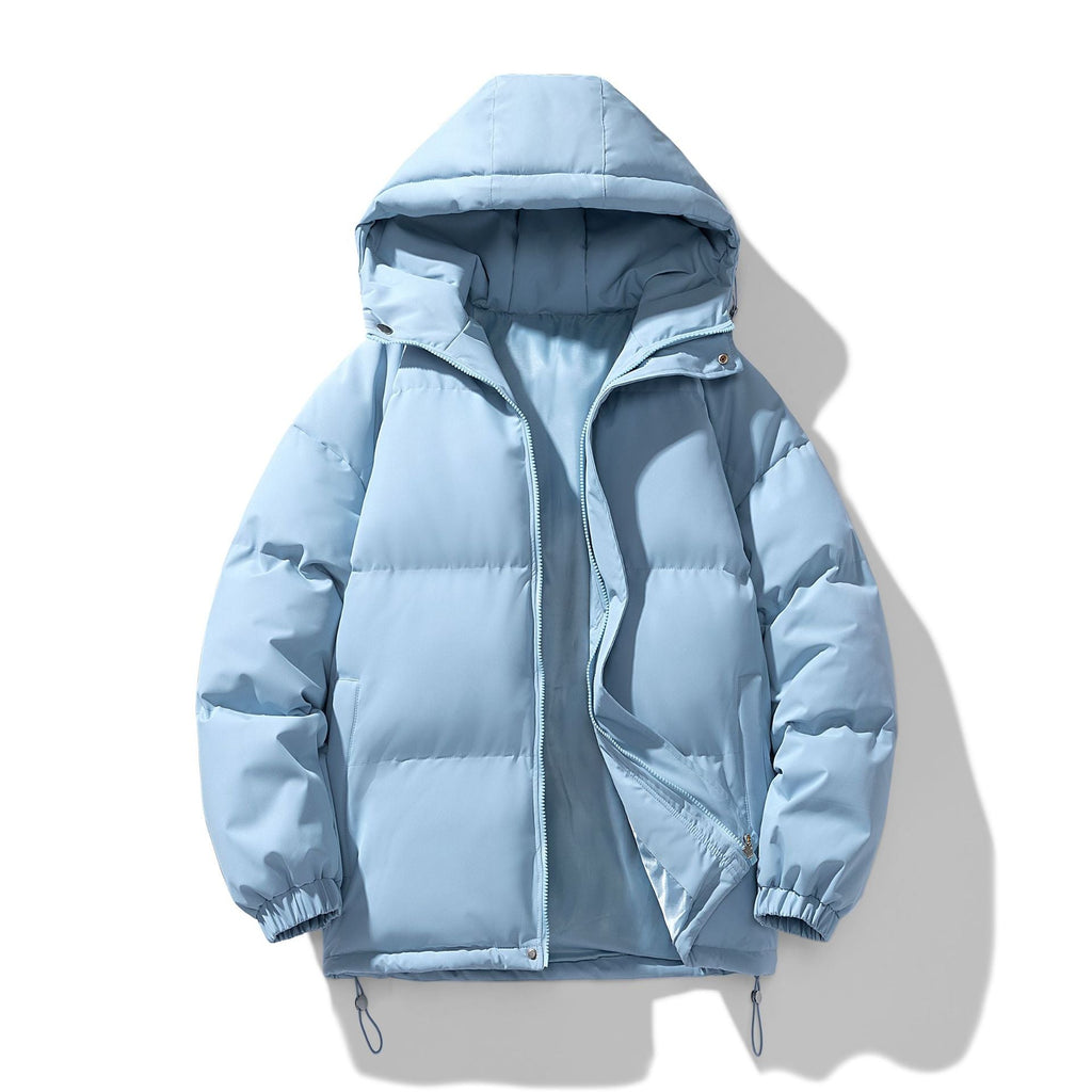 Theobald | Mens Puffer Hooded Winter Warm Loose Padded Jacket - Moonlight Blue