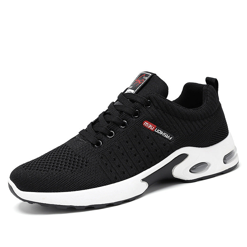 Tobin | Mens Knit Cushioned Running On Shoes - Black