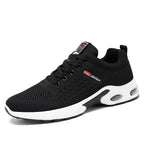 Tobin | Mens Knit Cushioned Running On Shoes - Black