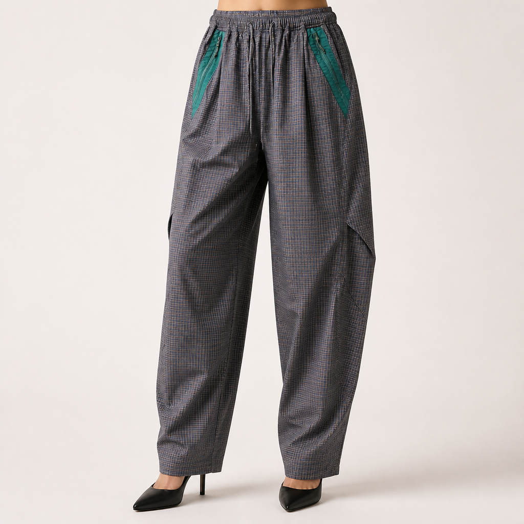 Tove | Womens Trousers Wide Leg High Waisted Casual Pants, Purple 2