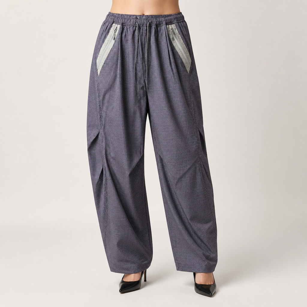 Tove | Womens Trousers Wide Leg High Waisted Casual Pants, Purple
