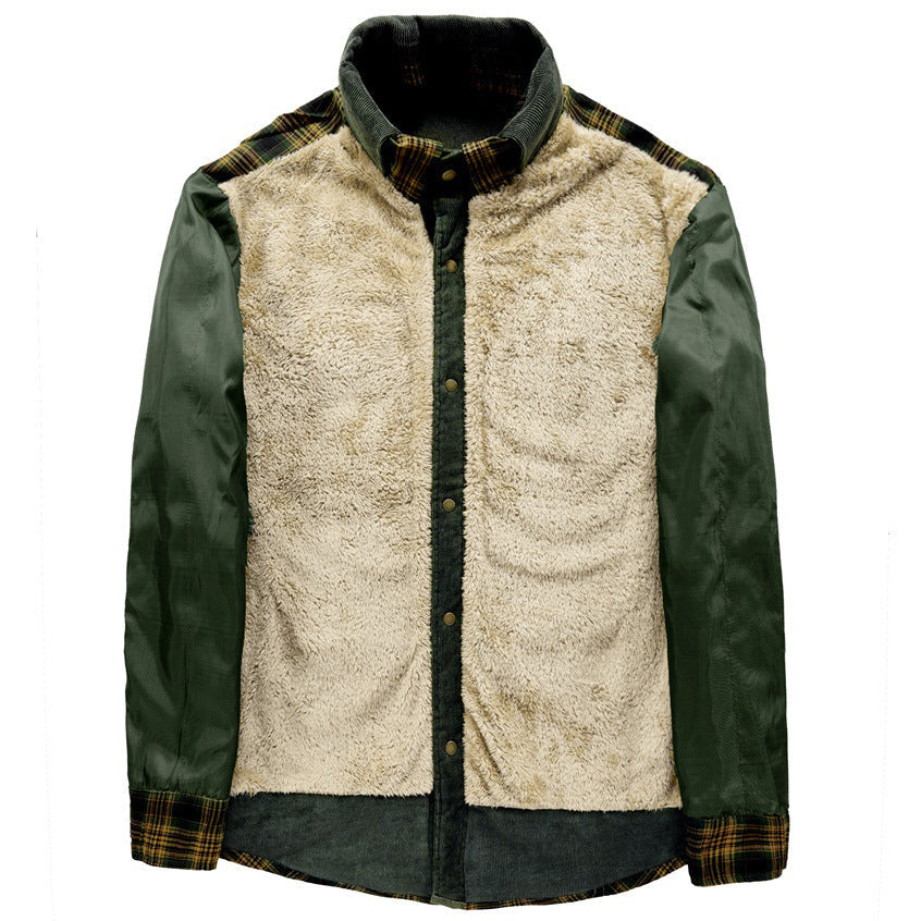 Ulric | Mens Fleece Lined Flannel Shirt Jacket