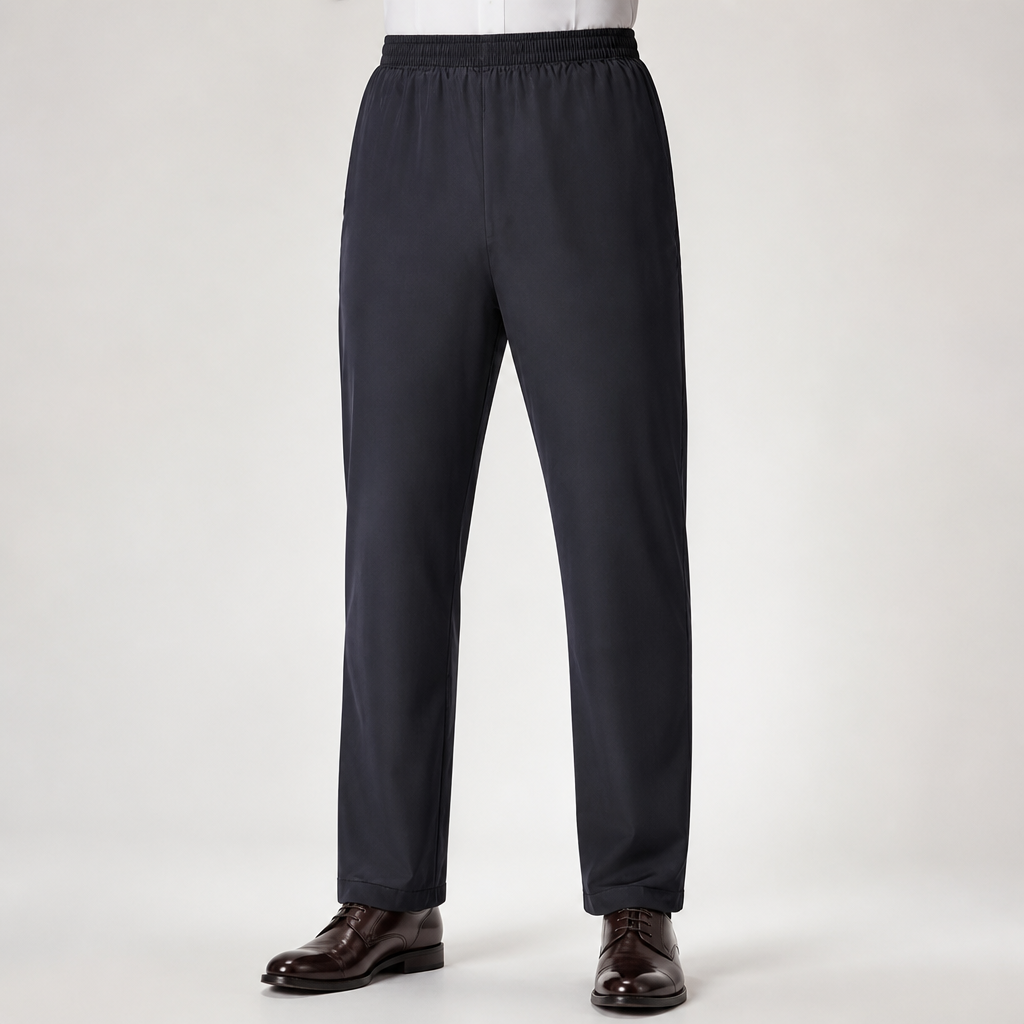 Une | Mens Waterproof Trousers Rain Pants Over Trousers Windproof, Black 3