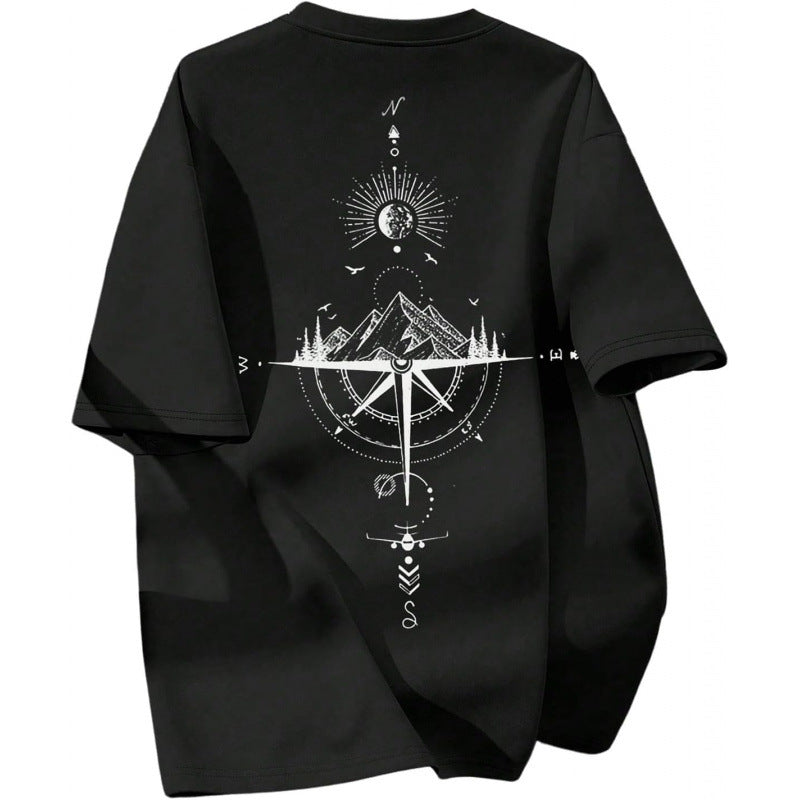 Vaughn | Mens Drop Shoulder Graphic Print T Shirt - 2