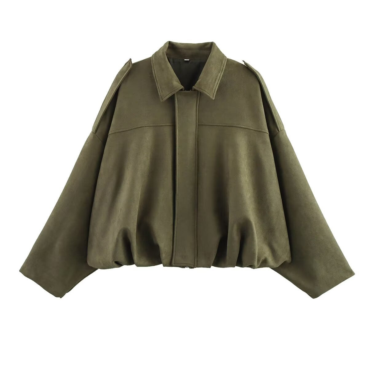 Vera | Womens Suede Aviator Bomber Jacket - 5