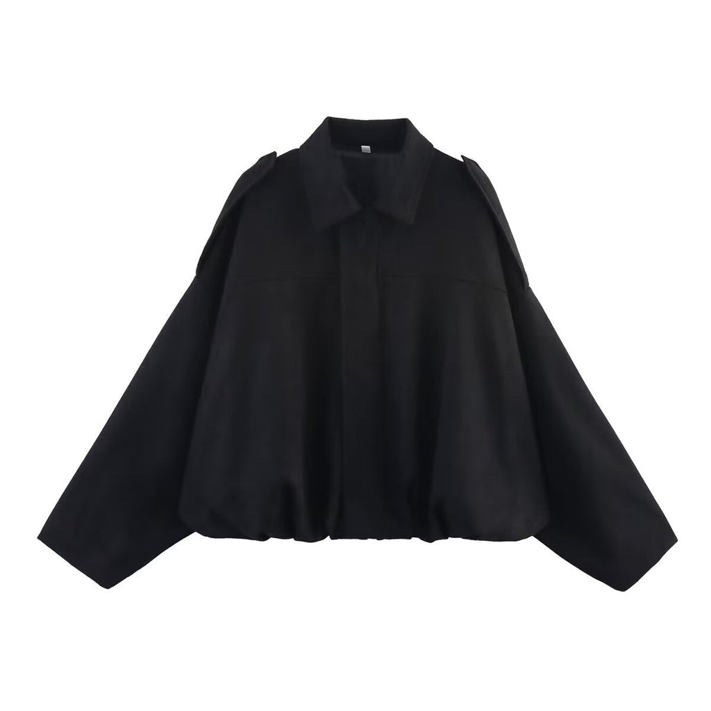 Vera | Womens Suede Aviator Bomber Jacket - Black