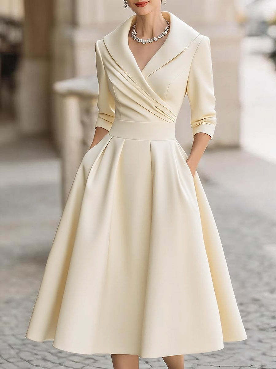 Verena | Womens Long Sleeve Waist Cinching Elegant Maxi Wedding Guest Dresses - 10