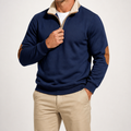 Viggo | Mens Half Zip Fleece Sweatshirt Long Sleeve Top, Design 1