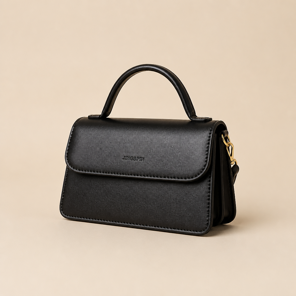 Viktor | Womens Crossbody Bag Small Square Satchel Shoulder Handbag, Black