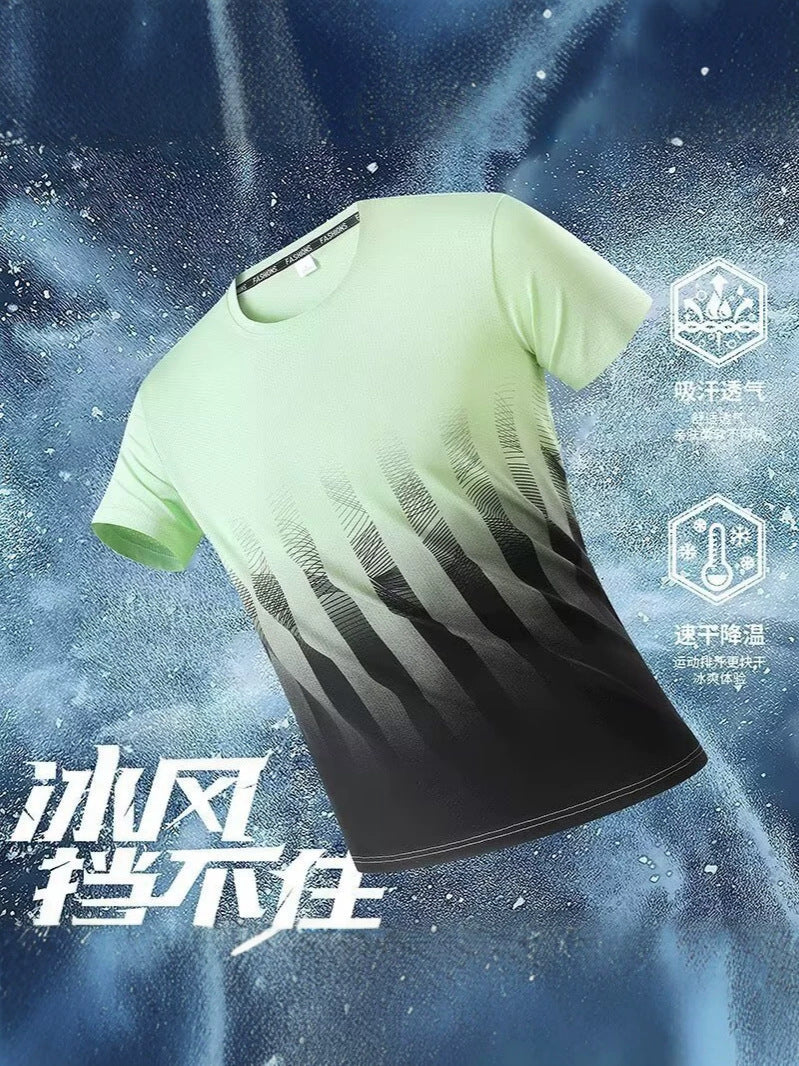 Wesley | Mens Ice Silk Short Sleeve Casual T Shirt - 5