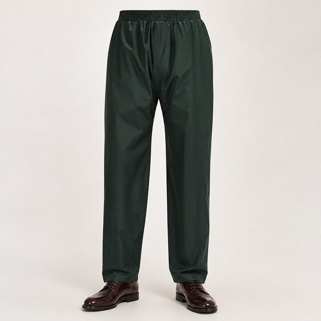 Willa | Mens Waterproof Trousers Rain Pants Over Trousers Windproof, Army Green
