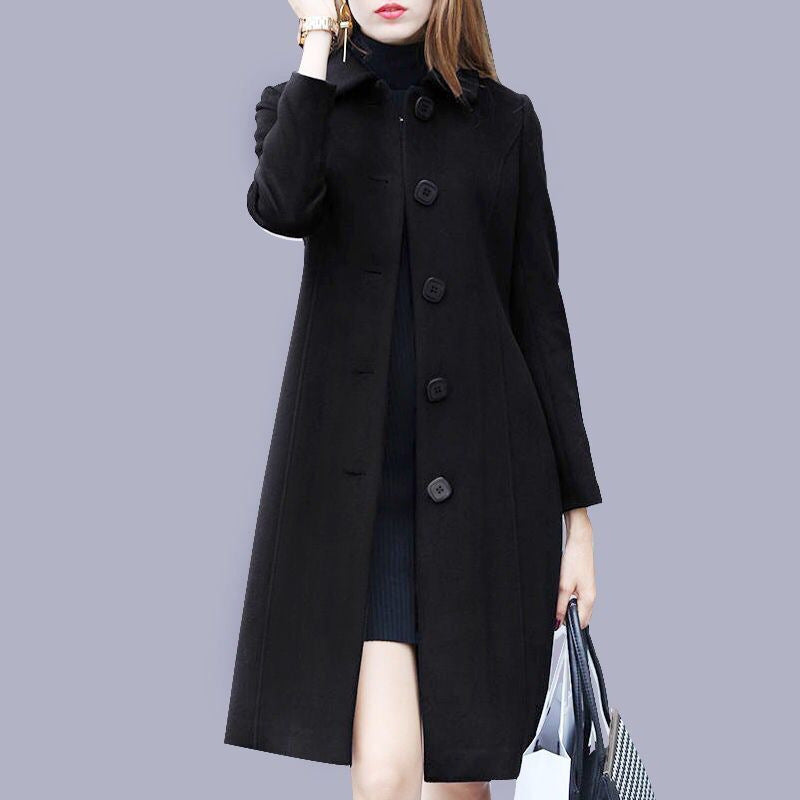 Winifred | Womens British Style Wool Blend Coat - 2
