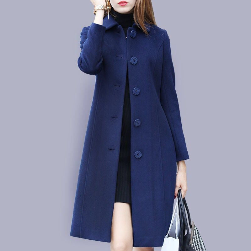 Winifred | Womens British Style Wool Blend Coat - 3