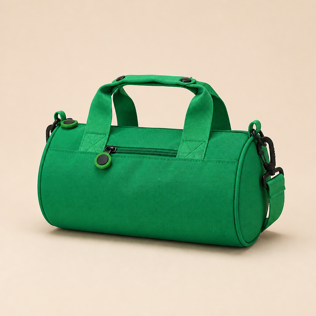Xander | Womens Crossbody Bag Mini Cylinder Barrel Shoulder Handbag, Green