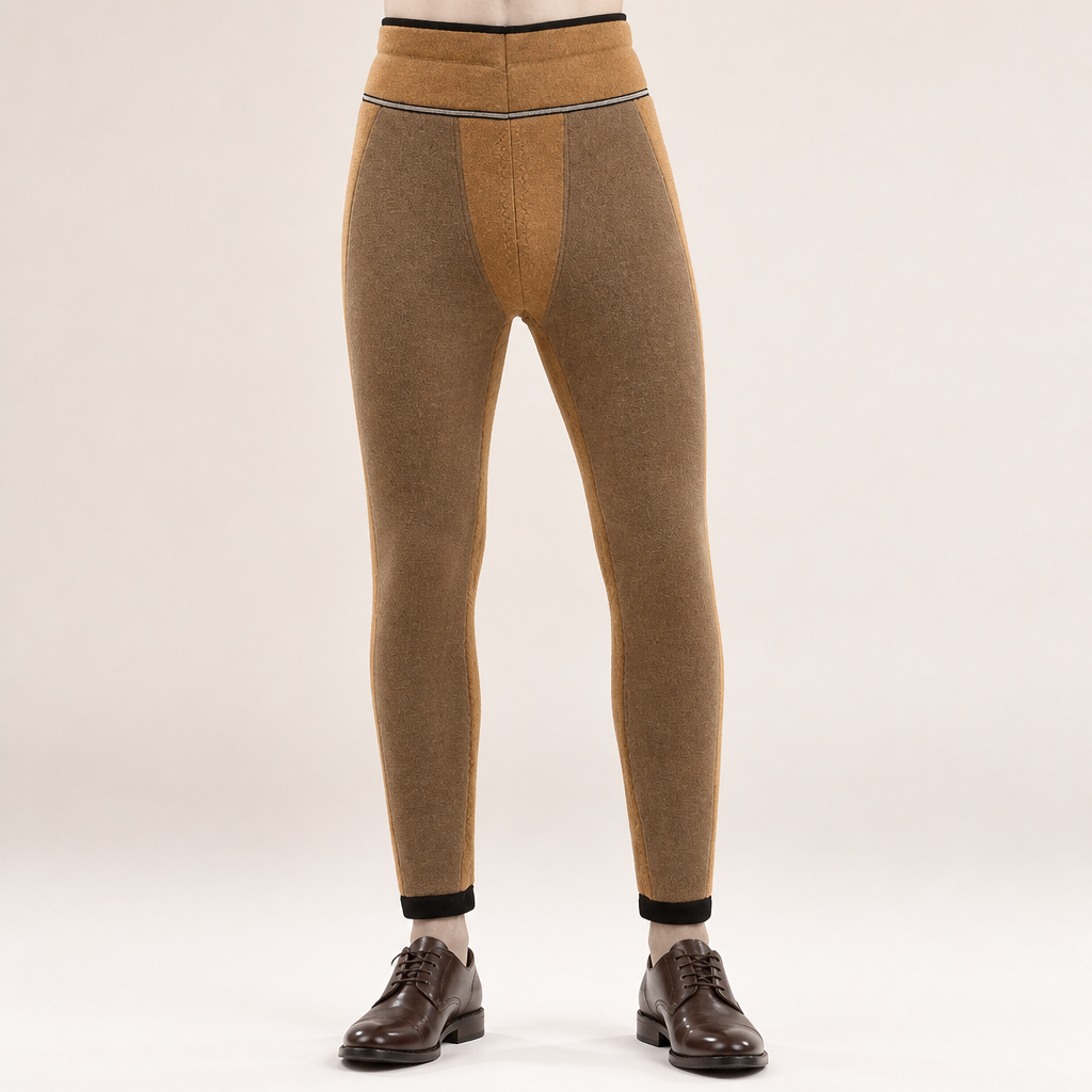 Yorick | Mens Fleece Lined Thermal Warm Winter Thick Trousers, Black 3