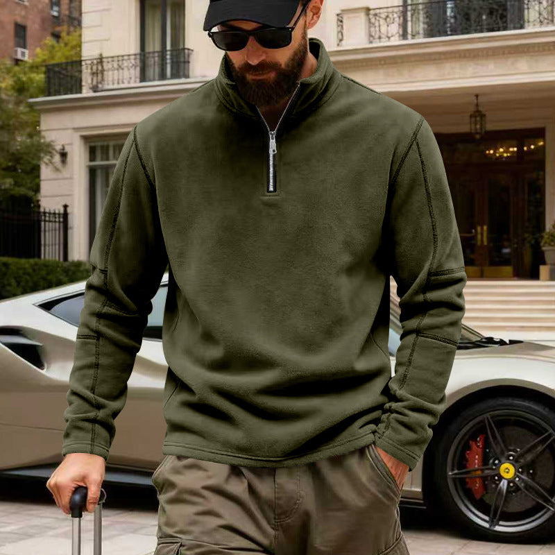 Zane | Mens Fleece Half Zip Sweatshirt - 3
