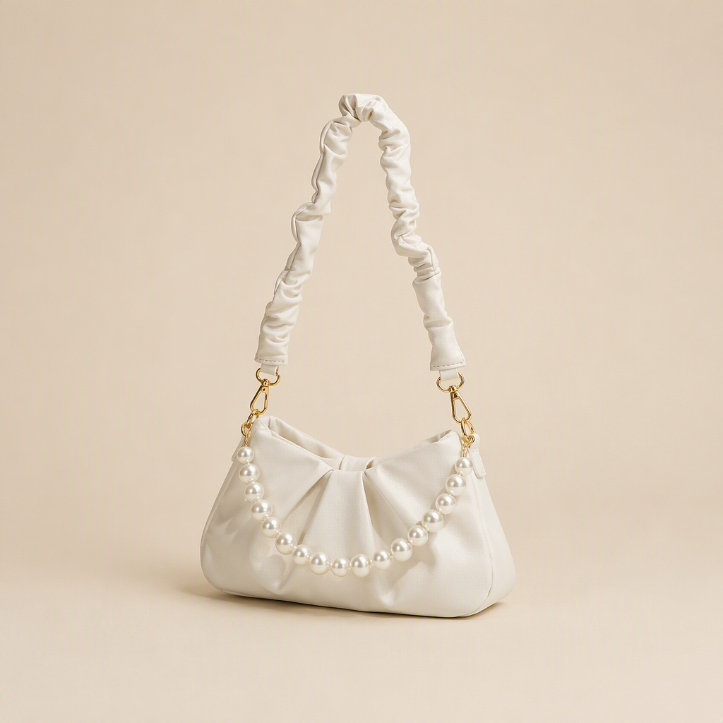 Zane | Womens Shoulder Bag Cloud Pleated Underarm Handbag, Design 1