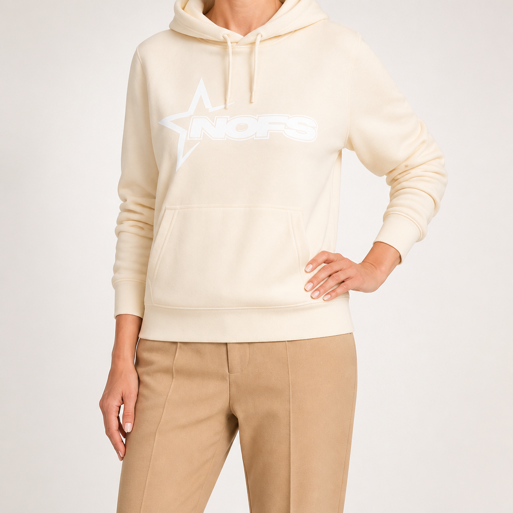 Zeb | Womens Hoodie Fleece Lined Zip Up Sweatshirt, Apricot 2