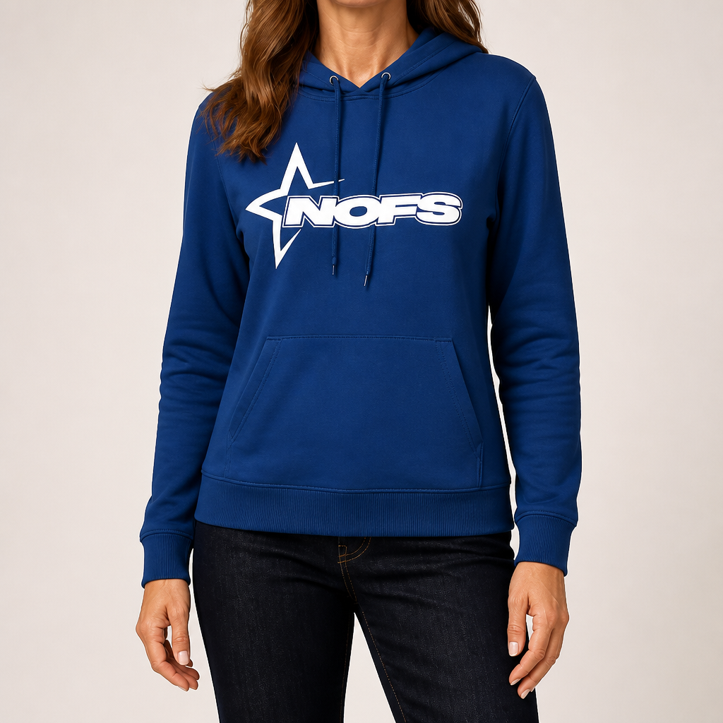Zeb | Womens Hoodie Fleece Lined Zip Up Sweatshirt, Blue 2