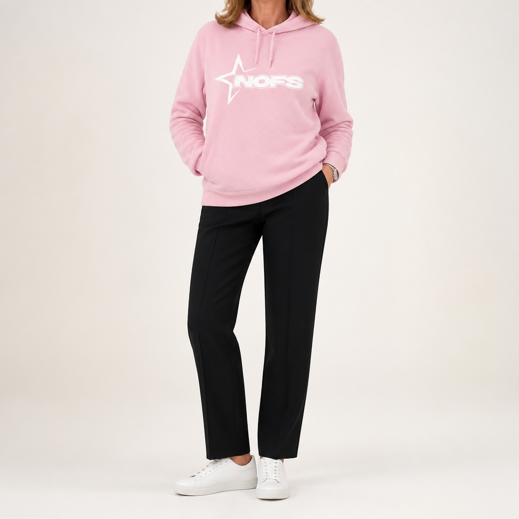 Zeb | Womens Hoodie Fleece Lined Zip Up Sweatshirt, Pink 2